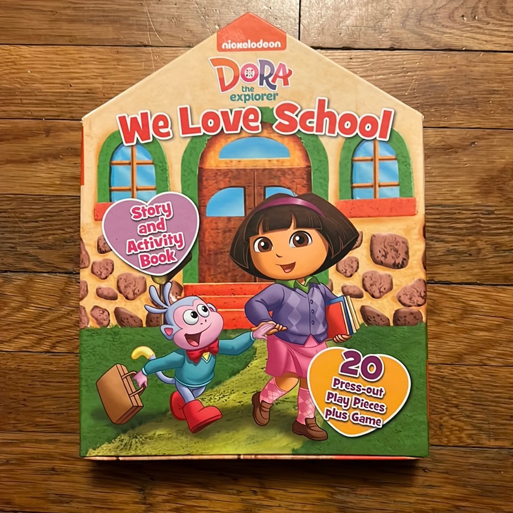 We Love School - Dora story, activity book and game